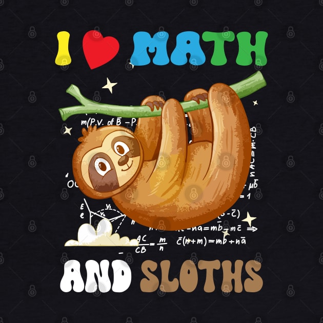 i love math and sloths, Funny Sloth Lover happy pi day by Radoxompany